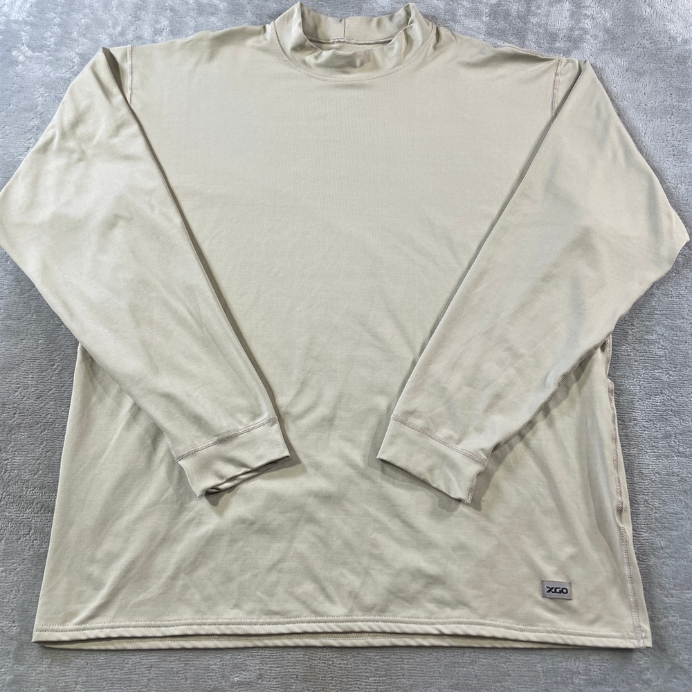 XGO Base Layer Shirt Phase 4 Mens XL Tan Acclimate Dry Performance USA Outdoor